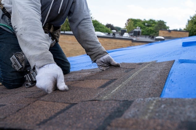 Installing New Shingled Roof